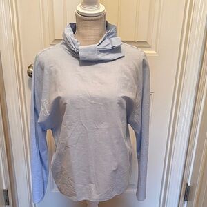 Zara Sky Blue Cowl Neck Sweater